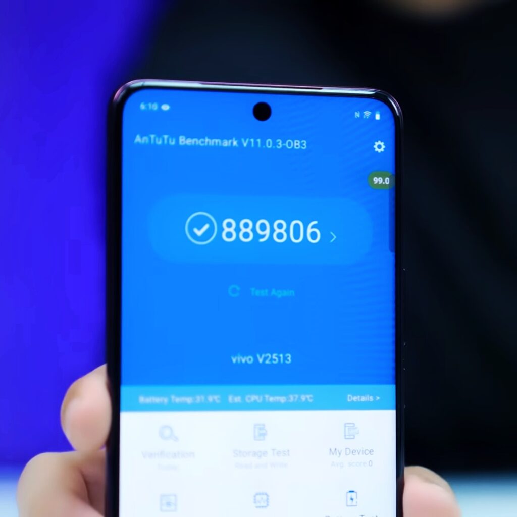 vivo v60e antutu score